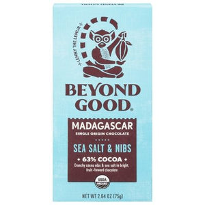 Beyond Good Sea Salt & Nibs Madagascar 10/2.64 Oz [UNFI #01894]