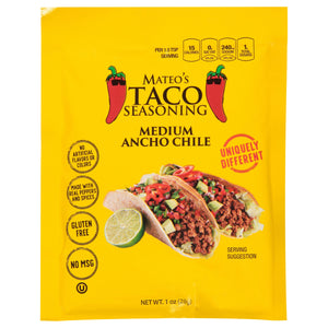 MateoS Ancho Chile Medium 12/1 OZ [UNFI #31281]