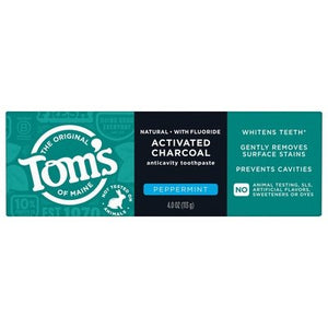 Toms Of Maine Active Charcoal Peppermint Cavity 6/4 Oz [UNFI #18650] T