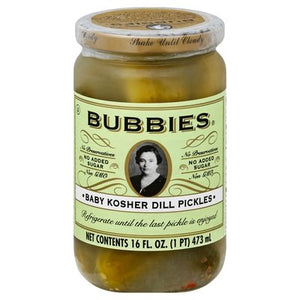 Bubbies Kosher Dills Baby 6/16 Oz [UNFI #84982]