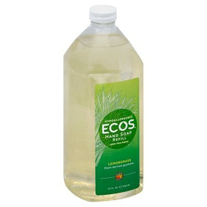 Ecos Liquid Hand Soap Refill Lemongrass 6/32 Oz [UNFI #67669] T
