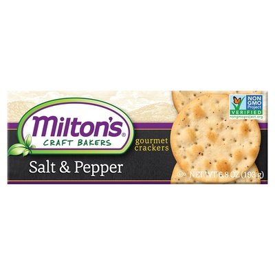 Miltons Salt & Pepper Gourmet Cracker 8/6.8 Oz [UNFI #74778]
