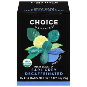 Choice Organics Earl Grey Decaffeinated 6/16 Bag [UNFI #28149]