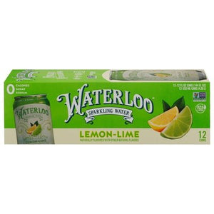 Waterloo Lemon-Lime Sparkling Water 2/12/12 Oz [UNFI #60496] T