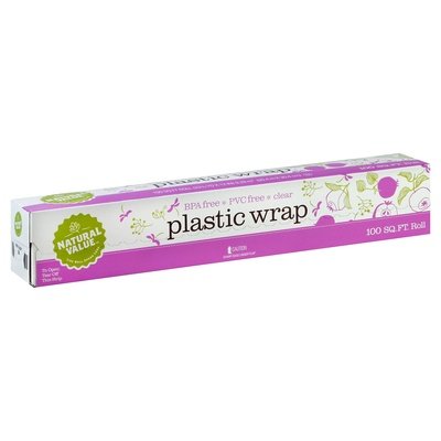 Natural Value Plastic Wrap 24/100 Ft [UNFI #60067] T