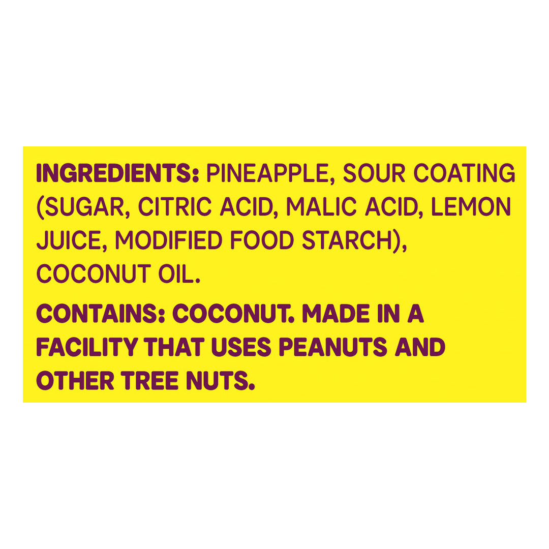 Fruit Riot Sour Candy Coated Pineapple 6/8 Oz [UNFI #36010]