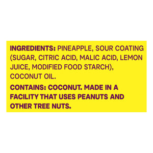 Fruit Riot Sour Candy Coated Pineapple 6/8 Oz [UNFI #36010]