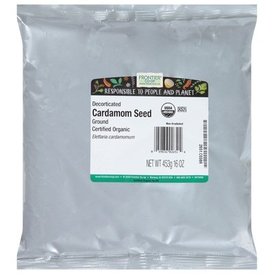 Frontier Nat Prod Co-op Cardamom Seeds Ground 1 Lb [UNFI #03607]