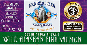 Henry & Lisas Wilk Alaskan Pink Salmon 12/6 Oz [UNFI #34349]