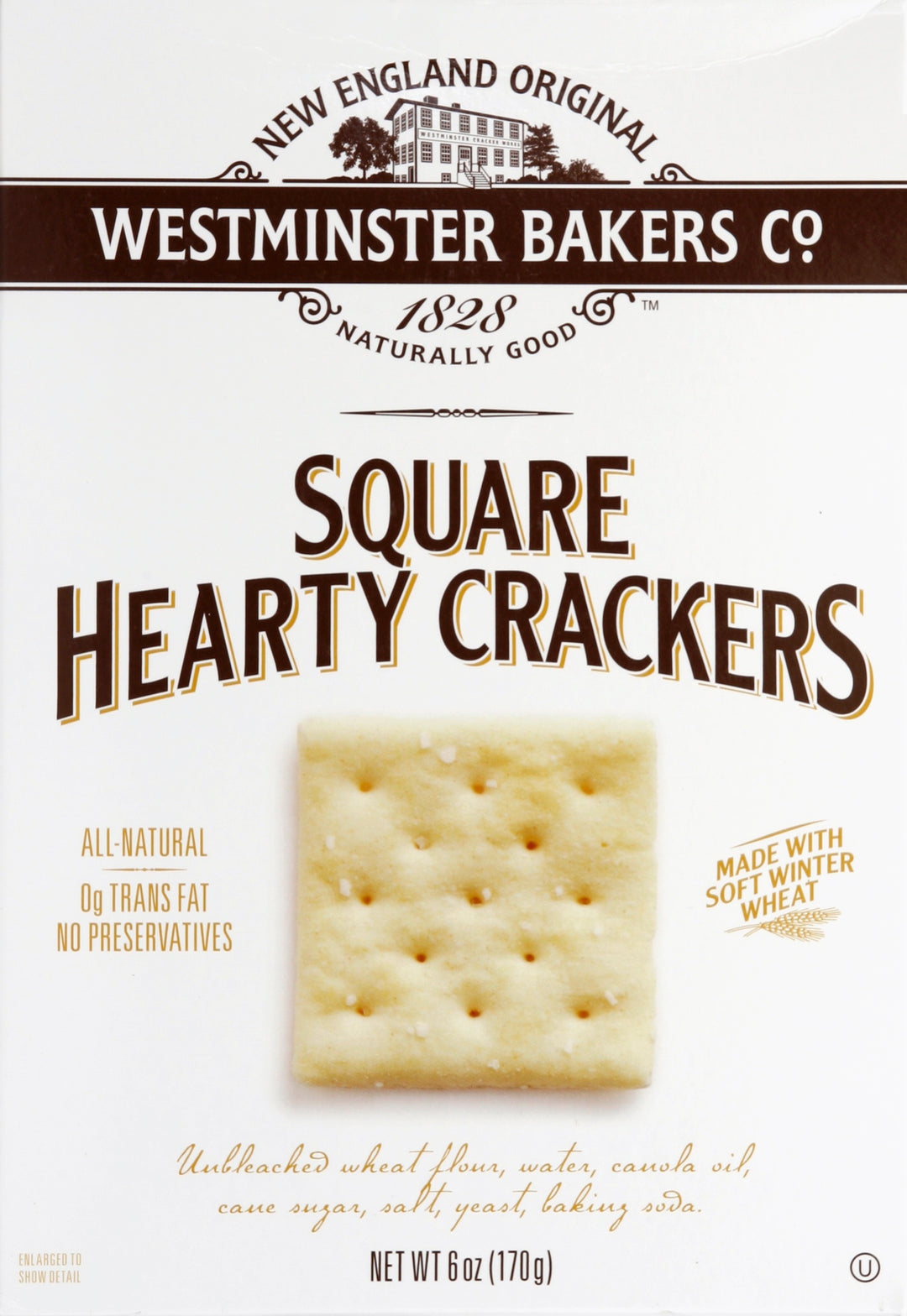Westminster Cracker Co Square Hearty Cracker 12/6 Oz [UNFI #19529]