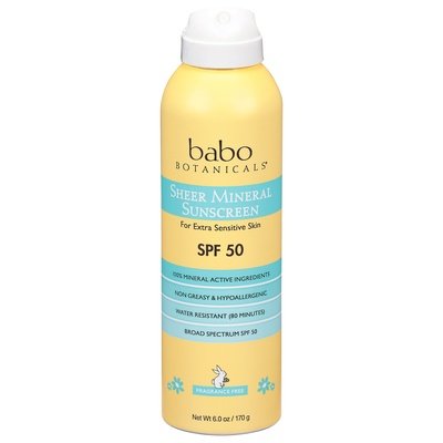 Babo Botanicals Sheer Mineral Spray Spf 50 6 Oz [UNFI #29726] T