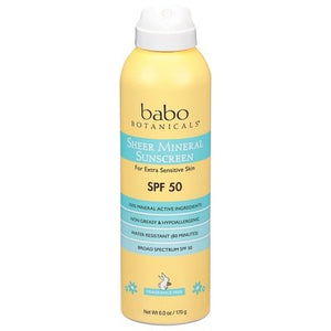 Babo Botanicals Sheer Mineral Spray Spf 50 6 Oz [UNFI #29726] T
