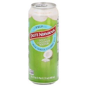 Taste Nirvana Real Cocunut Water W/Pulp 12/16.2 Oz [UNFI #53279]