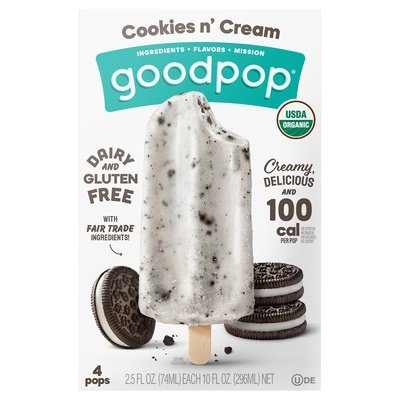 Goodpop Cookies N Cream 8/4/2.5 Oz [UNFI #75902]