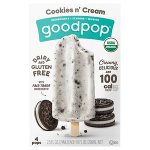 Goodpop Cookies N Cream 8/4/2.5 Oz [UNFI #75902]