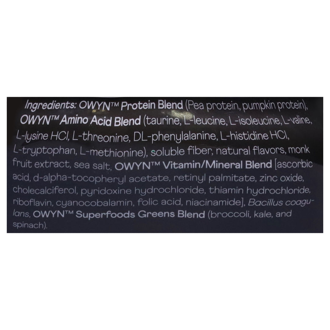 Owyn-Only What You Need Vanilla Protein Powder 3/1.32 Lb [UNFI #20302]