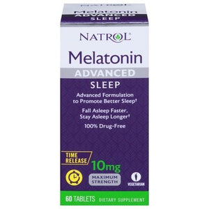 Natrol Advanced Sleep Melatonin,10Mg 60 Tab [UNFI #52296] T
