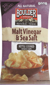 Boulder Canyon Malt Vinegar & Sea Salt 12/6.5 Oz [UNFI #22292]