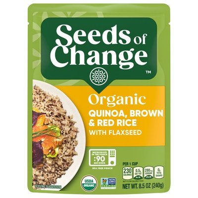 Seeds Of Change Quinoa Brown & Red Rice/Flxsd 12/8.5 Oz [UNFI #32833]