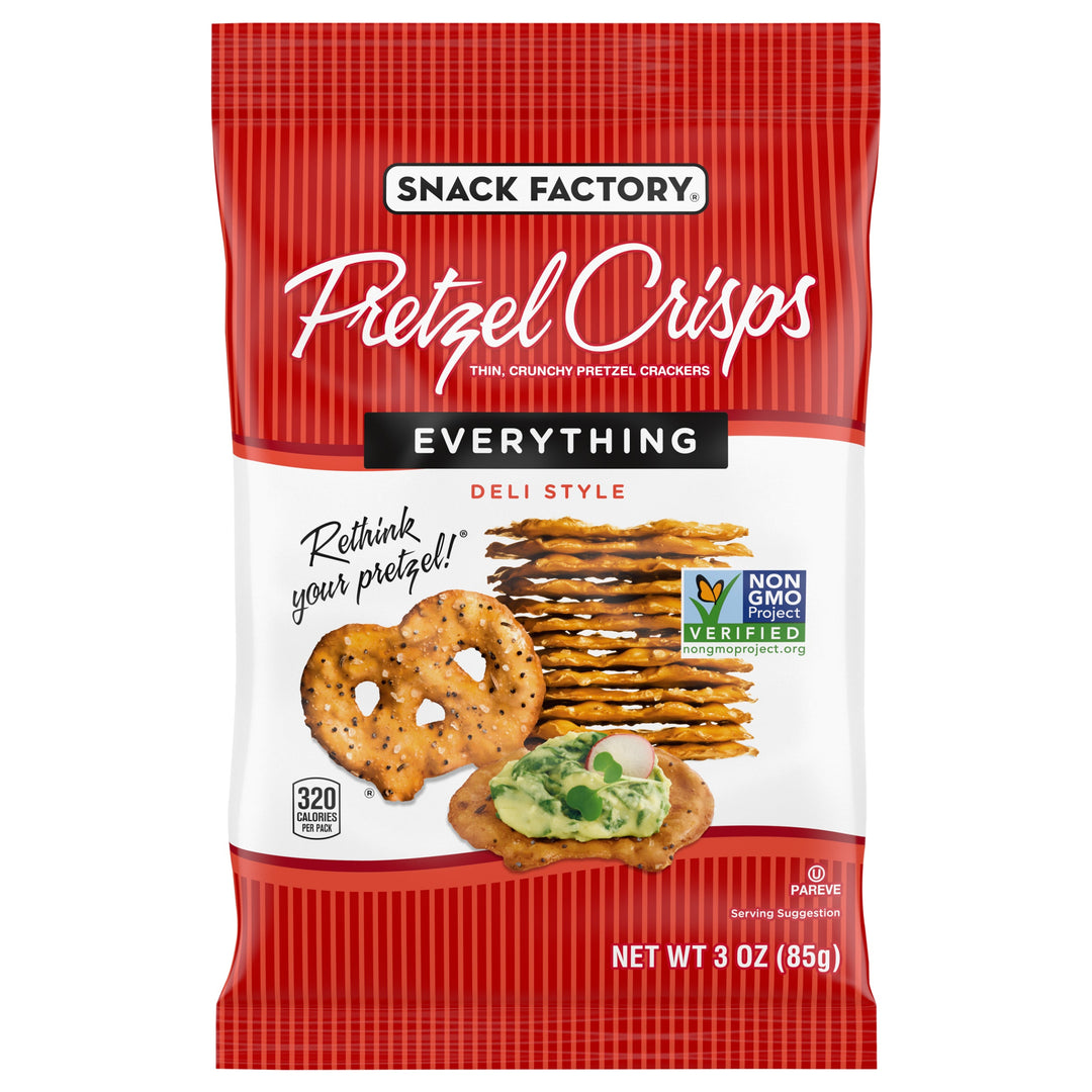Pretzel Crisps Everything Pretzel Crisps 8/3 OZ [UNFI #47961]