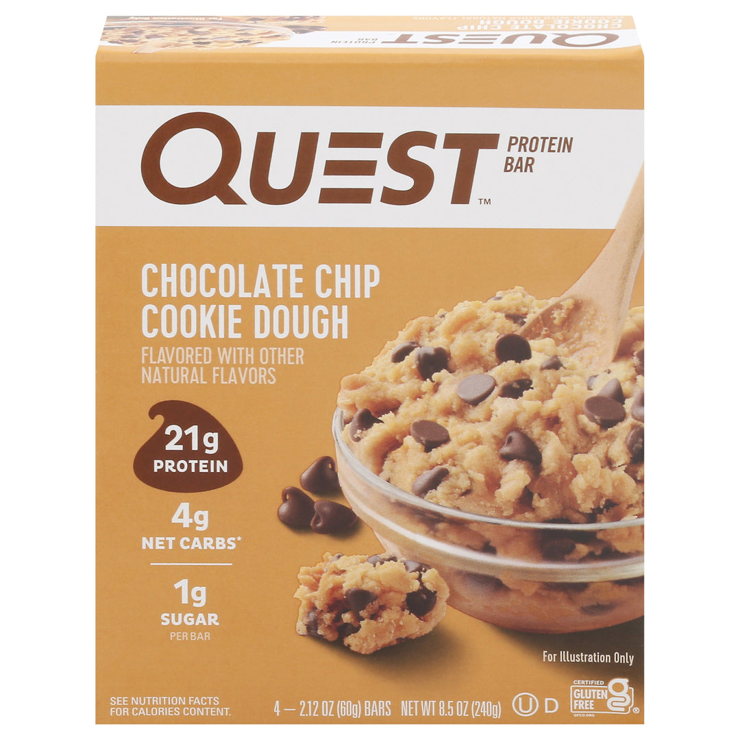 Quest Chocolate Chip Cookie Dgh Bar 5/8.5 OZ [UNFI #05100]