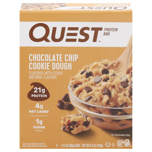 Quest Chocolate Chip Cookie Dgh Bar 5/8.5 OZ [UNFI #05100]