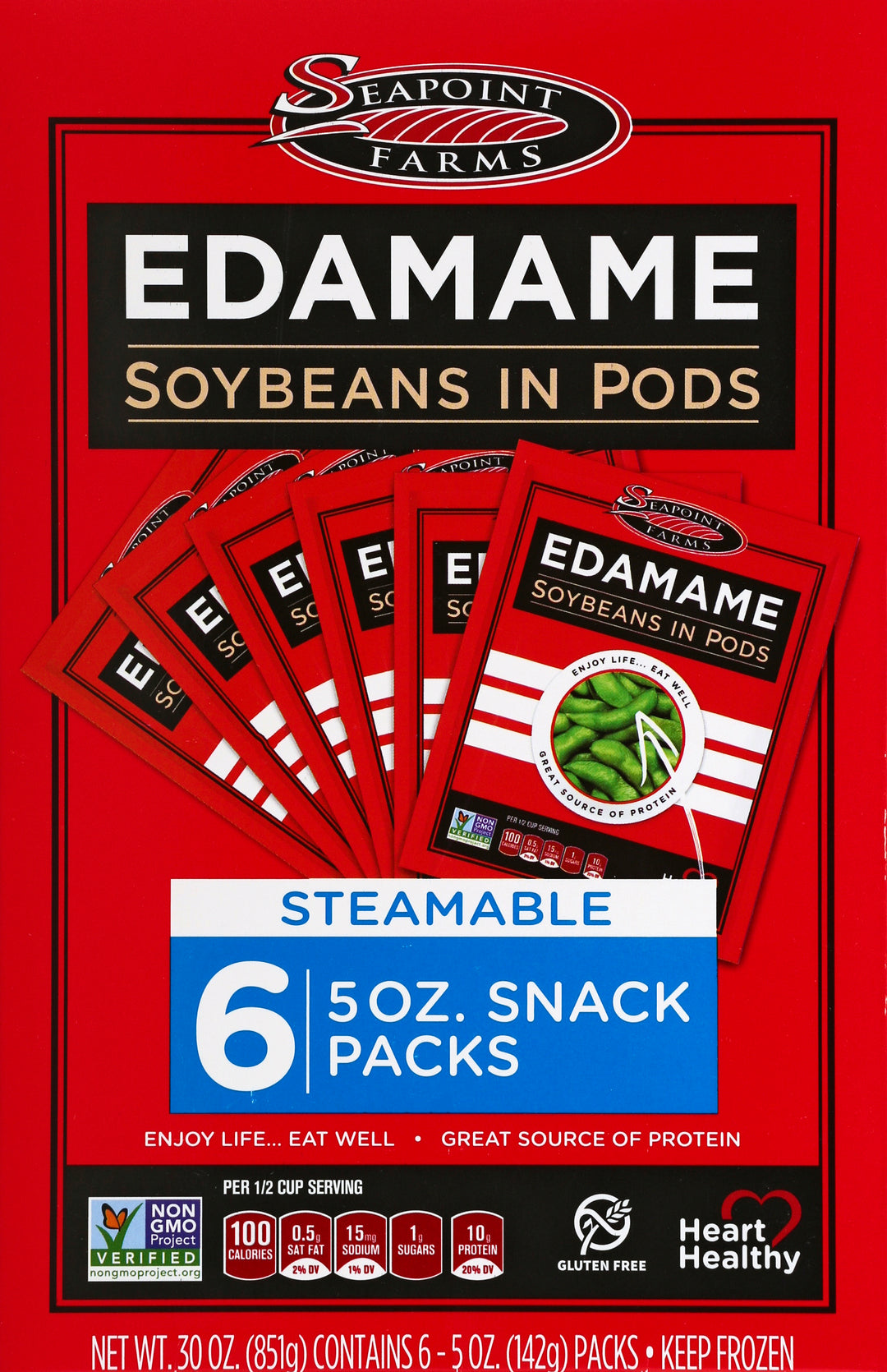 Seapoint Farms Pods - Steam Bags 8/6/5 Oz [UNFI #76306]