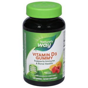 Natures Way Vitamin D3 50 Mcg Gummies 120 Ct [UNFI #78568] T