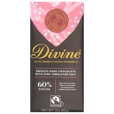 Divine Chocolate Pink Himalayan Salt 60% 12/3 Oz [UNFI #06139]