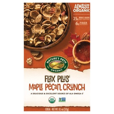 Natures Path Flaxplus Maple Pecan Crunch 12/11.5 Oz [UNFI #32406]