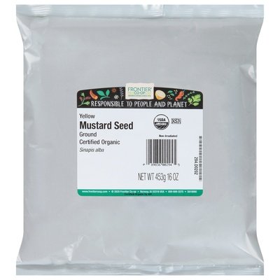 Frontier Nat Prod Co-op Mustard Seed Ground Yellow 1 Lb [UNFI #28340]