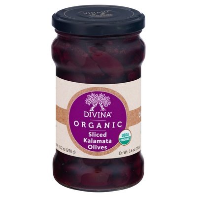 Divina Kalamata Olives Sliced 6/5.6 Oz [UNFI #63248]