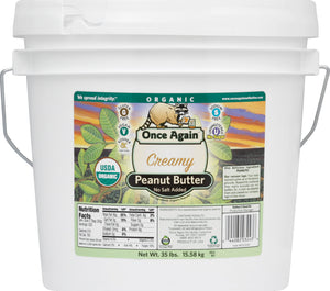 Once Again Peanut Butter,Creamy,No Salt 35 Lb [UNFI #21084]