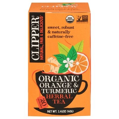 Clipper Orange Turmeric Herbal Tea 6/20 Bag [UNFI #40696]