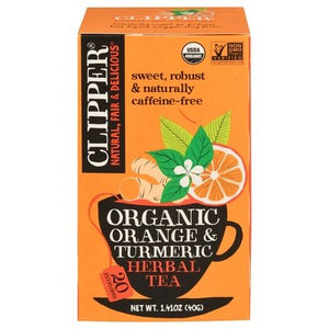 Clipper Orange Turmeric Herbal Tea 6/20 Bag [UNFI #40696]