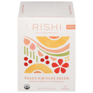 Rishi Tea Hibiscus Green Tea 6/15 Ct [UNFI #49206]