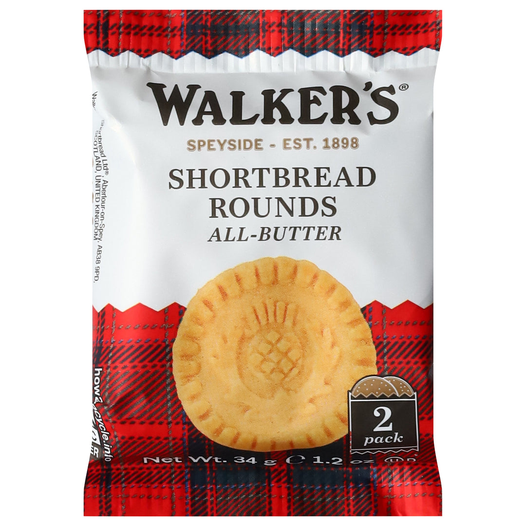 WalkerS Shortbread Rounds 2 Ct 22/1.2 OZ [UNFI #58749]