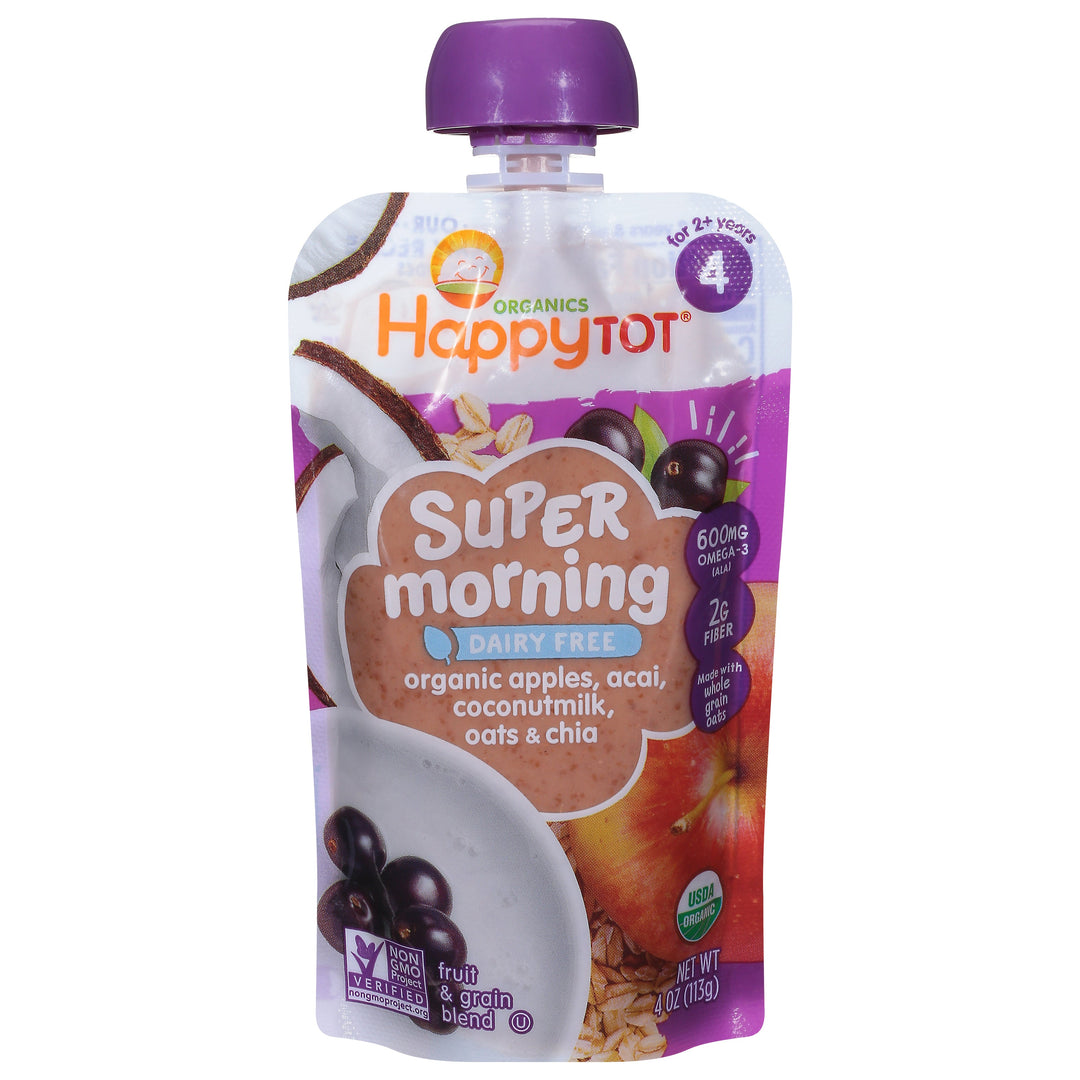 Happy Tot Apple Acai Cocont Milk Chia Og2 16/4 OZ [UNFI #23268]