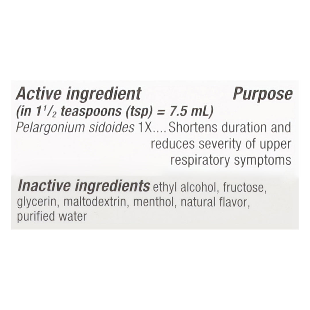 Natures Way Umcka Cold Care Syrup Menthol 4 Oz [UNFI #86102] T