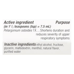 Natures Way Umcka Cold Care Syrup Menthol 4 Oz [UNFI #86102] T