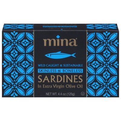 Mina Sardines Skinless & Boneless 12/4.4 Oz [UNFI #03202]