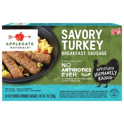 Applegate Farms Peppered Turkey Sausage 12/7 Oz [UNFI #71382]