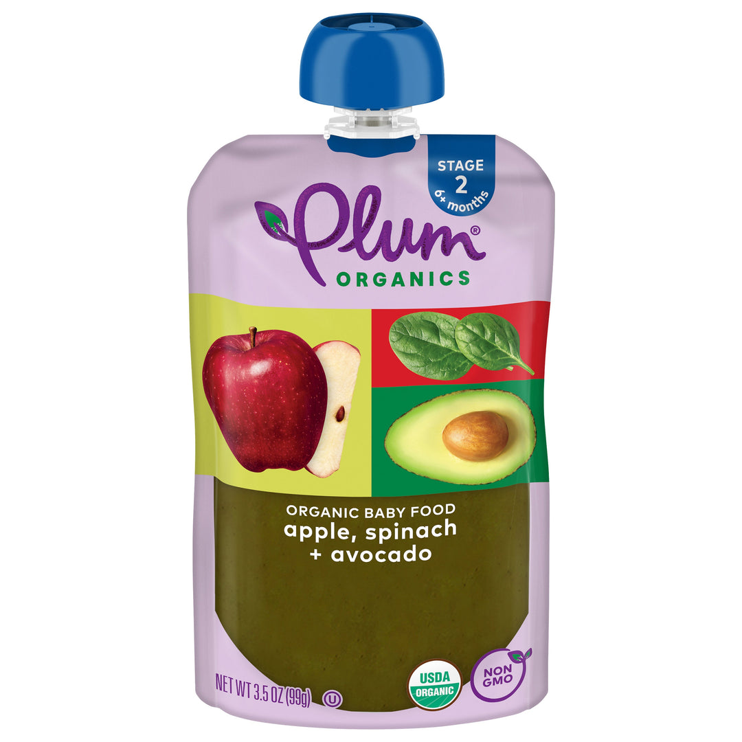 Plum Organics Apple Spinach Avocado Og2 12/3.5 OZ [UNFI #42702]