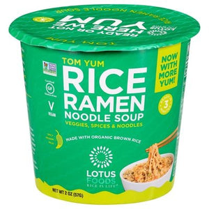 Lotus Foods Ramen Soup Cup Tom Yum 6/2 Oz [UNFI #21976]