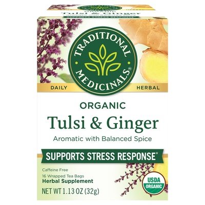Traditional Medicinals Tulsi With Ginger 6/16 Bag [UNFI #02369]
