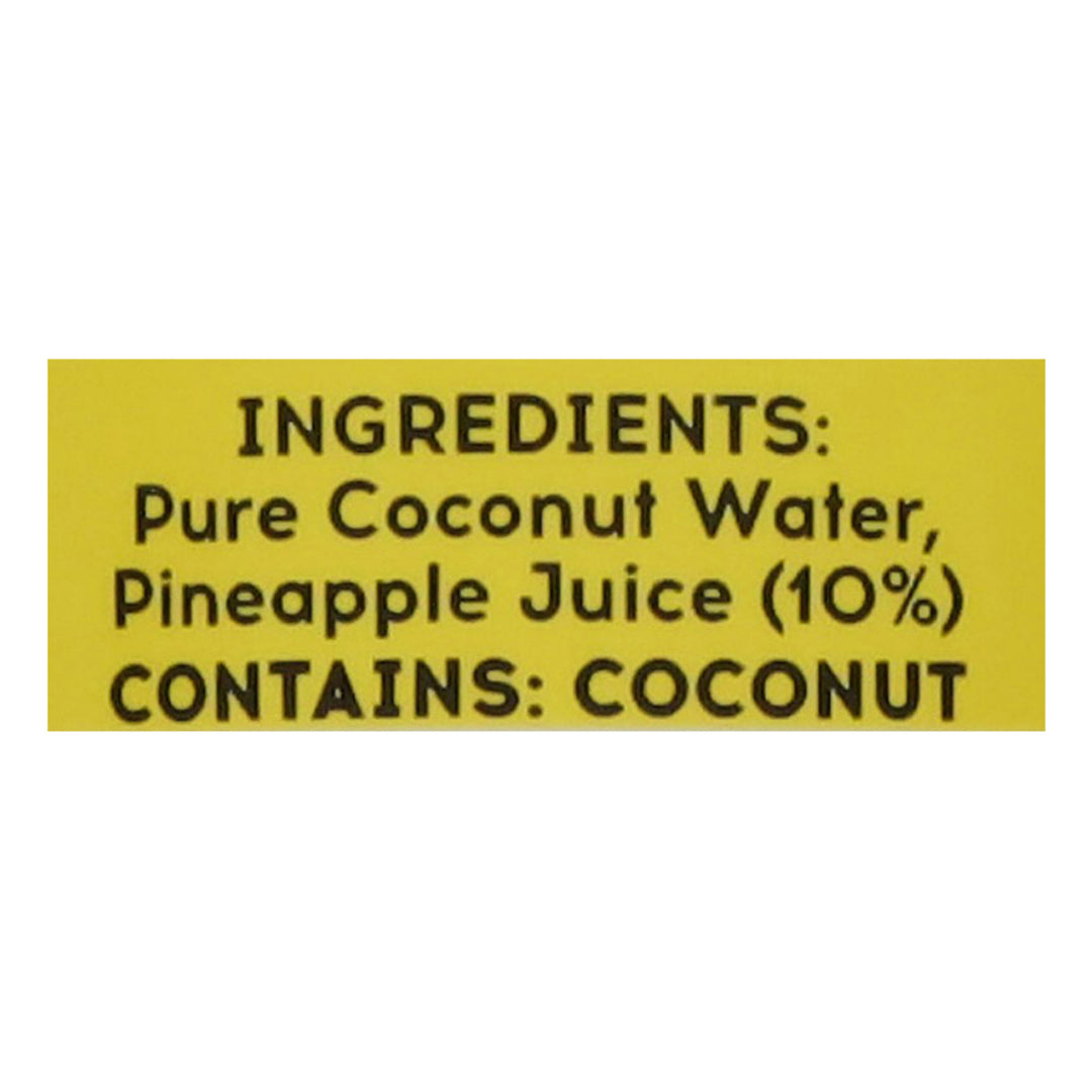 One Hundred Coconuts Pineapple Coconut Water 12/11 Oz [UNFI #28321]