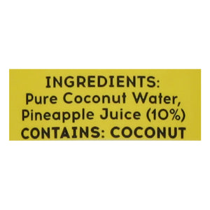 One Hundred Coconuts Pineapple Coconut Water 12/11 Oz [UNFI #28321]