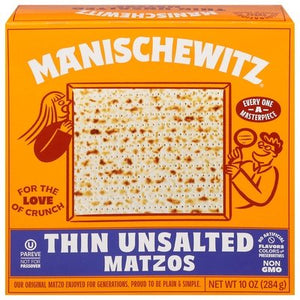 Manischewitz Matzo Thin Unsalted 12/10 Oz [UNFI #77765]