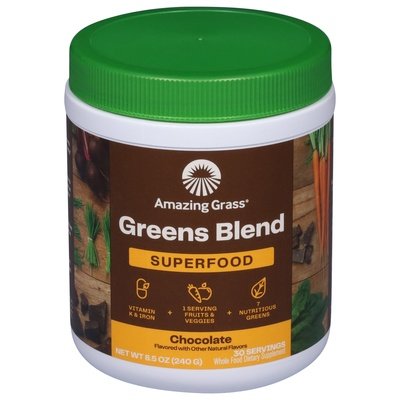 Amazing Grass Chocolate Green Superfood 8.5 Oz [UNFI #48460] T