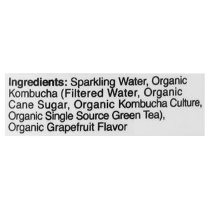 Agua Bucha Grapefruit 12/12 Oz [UNFI #67146]